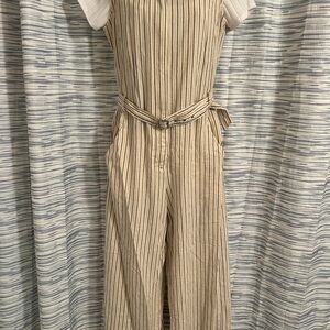 Striped Tan Jumpsuit by Max Studio